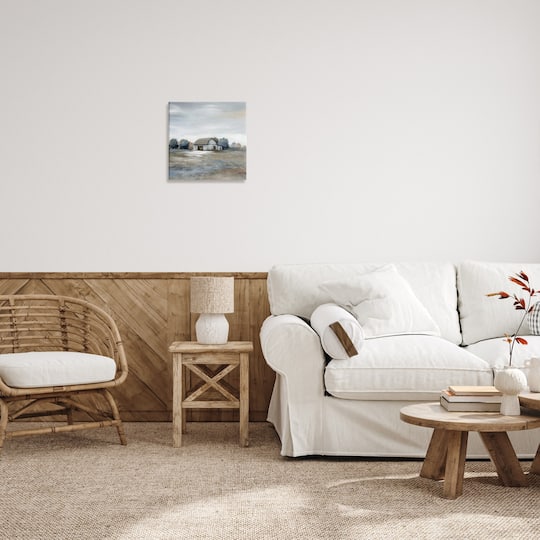 Stupell Industries Countryside Barn Neutral Tones Canvas Wall Art